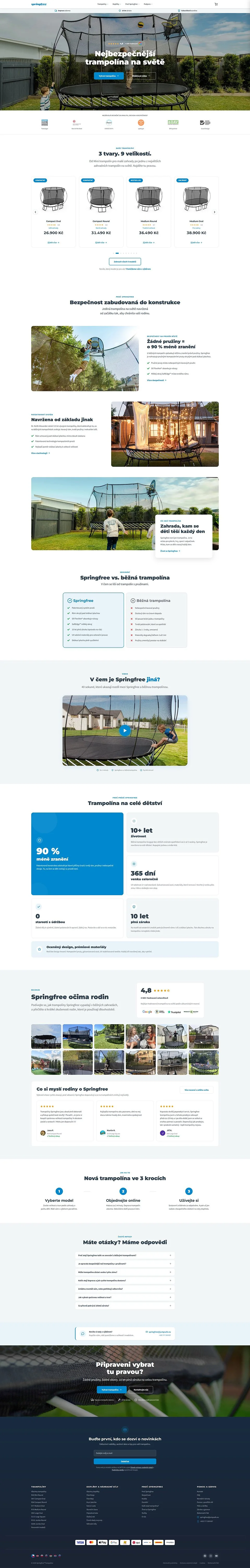 Web Springfree — počítač